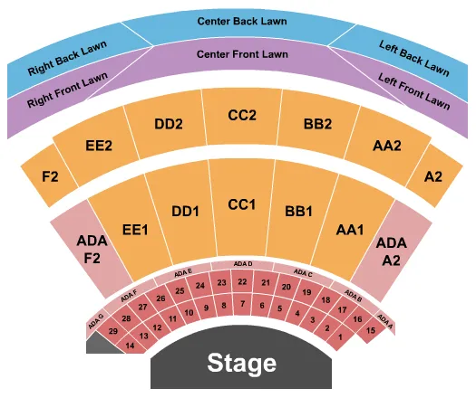 NEAL S BLAISDELL CENTER TOM MOFFATT WAIKIKI SHELL ENDSTAGE TABLES Seating Map Seating Chart
