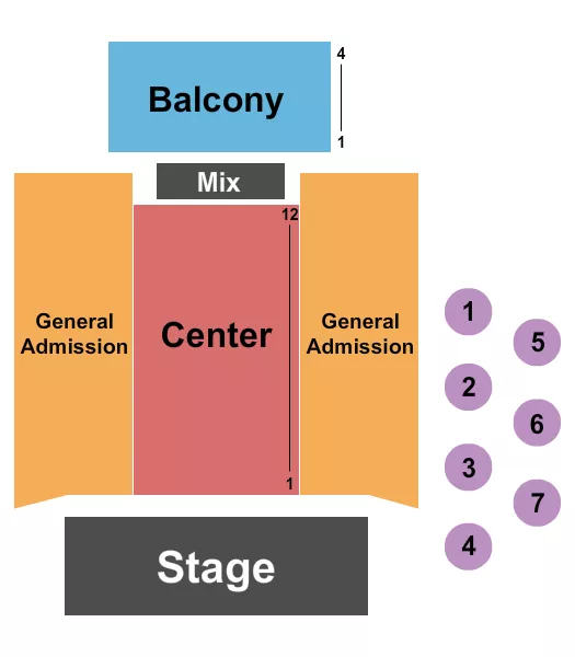 ENDSTAGE RSV GA SIDES 2 Seating Map Seating Chart