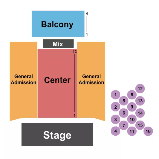 ENDSTAGE RSV GA SIDES 3 Seating Map Seating Chart