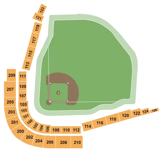 BASEBALL Seating Map Seating Chart
