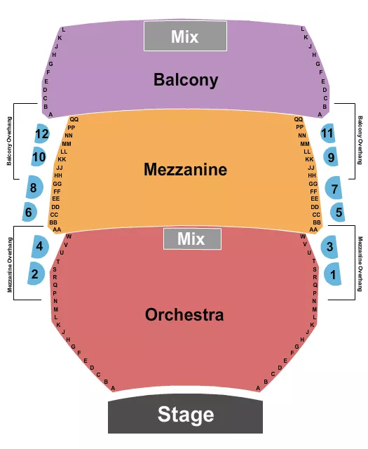ENDSTAGE 2 Seating Map Seating Chart