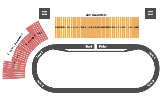 RACE 2 Seating Map Seating Chart