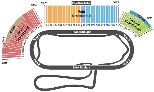 RACE Seating Map Seating Chart