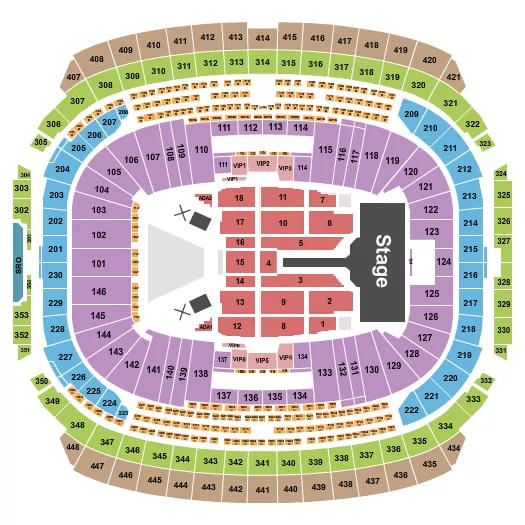 CMA FEST Seating Map Seating Chart