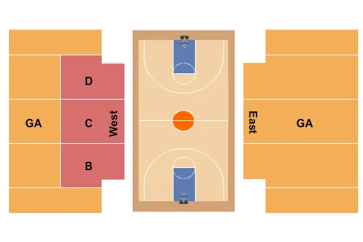 BASKETBALL Seating Map Seating Chart