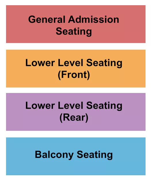GA FLOOR BALCONY SEATING Seating Map Seating Chart