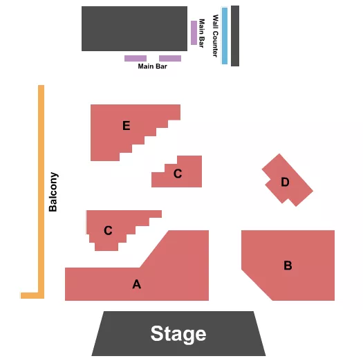 NILE THEATER CA ENDSTAGE 2 Seating Map Seating Chart