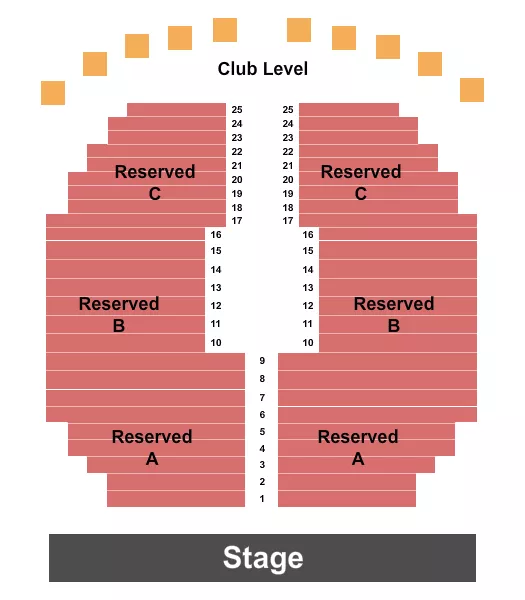 END STAGE Seating Map Seating Chart