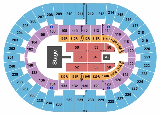 CECE WINANS Seating Map Seating Chart