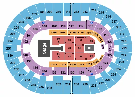 KELSEA BALLERINI Seating Map Seating Chart