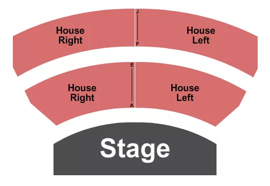 NORTH COUNTRY CENTER FOR THE ARTS AT JEANS PLAYHOUSE ENDSTAGE Seating Map Seating Chart