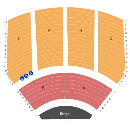 END STAGE Seating Map Seating Chart