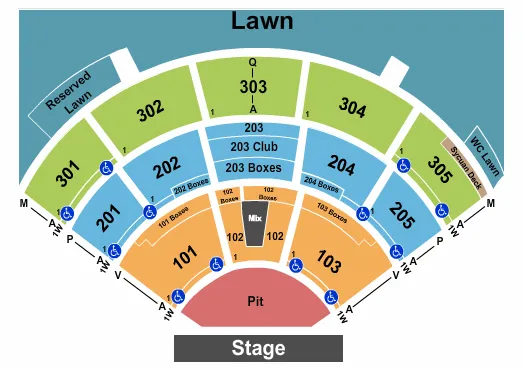 ENDSTAGE GA PIT 2 Seating Map Seating Chart