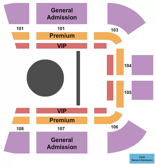 NUCLEAR CIRCUS Seating Map Seating Chart