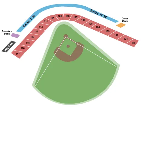 BASEBALL Seating Map Seating Chart