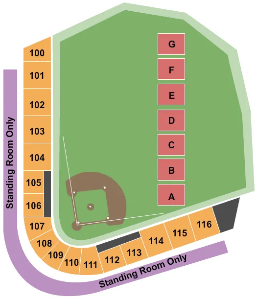 NITRO CIRCUS Seating Map Seating Chart