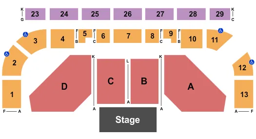 JEFF FOXWORTHY Seating Map Seating Chart