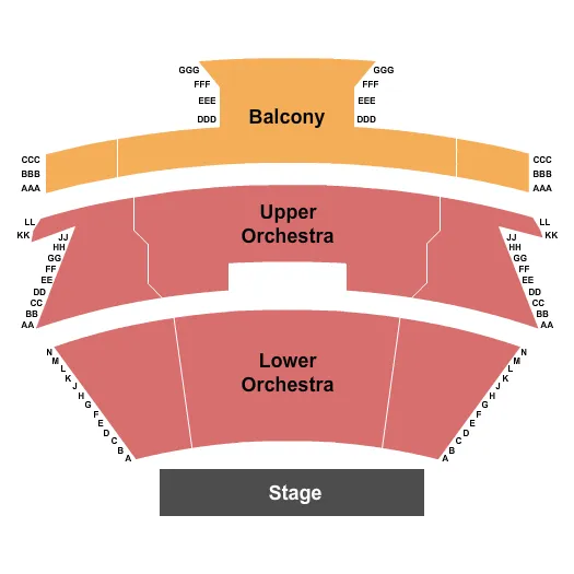 ENDSTAGE Seating Map Seating Chart