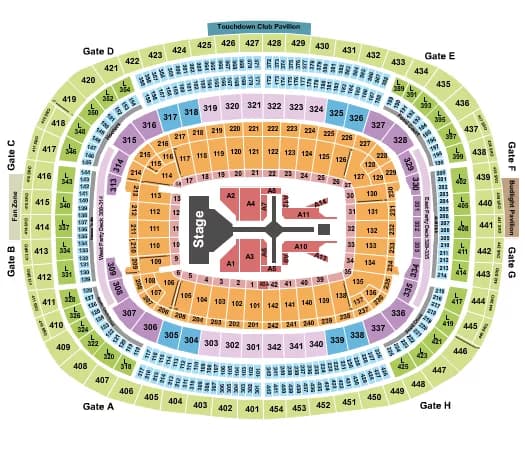 THE WEEKND Seating Map Seating Chart