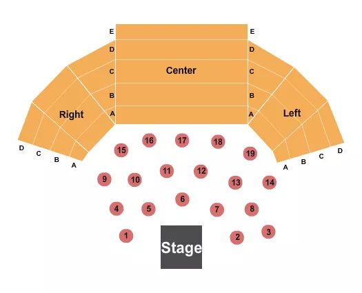 ENDSTAGE COMEDY Seating Map Seating Chart