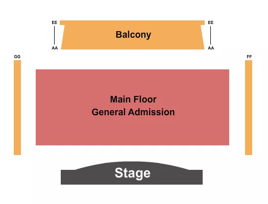 ENDSTAGE GA Seating Map Seating Chart