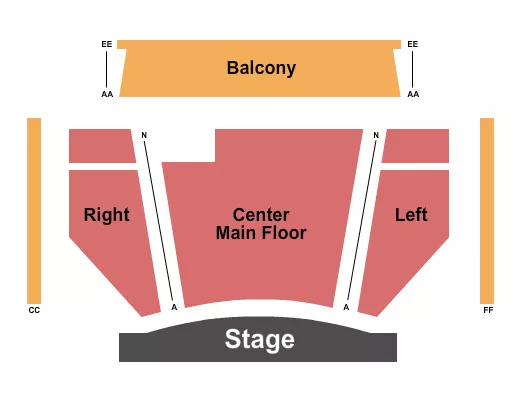 ENDSTAGE NO PREMIUM 2 Seating Map Seating Chart