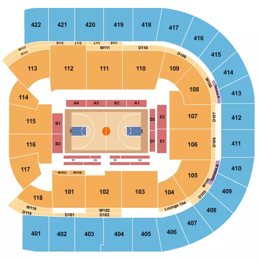 O2 ARENA LONDON BASKETBALL Seating Map Seating Chart
