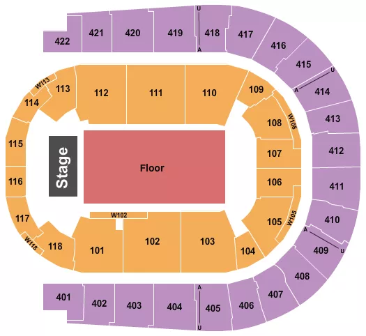 O2 ARENA LONDON RUFUS DU SOL Seating Map Seating Chart