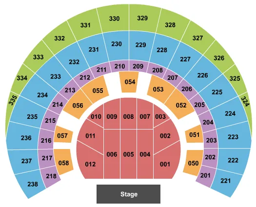 ENDSTAGE Seating Map Seating Chart