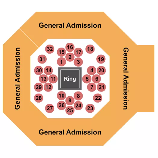 GA TABLES Seating Map Seating Chart