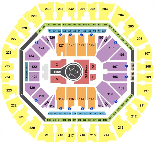 KACEY MUSGRAVES Seating Map Seating Chart