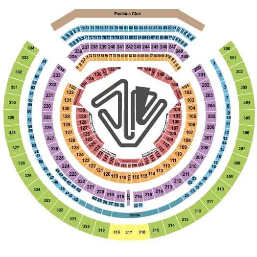 SUPERCROSS Seating Map Seating Chart