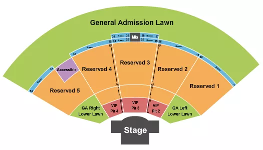 ENDSTAGE VIP PIT Seating Map Seating Chart