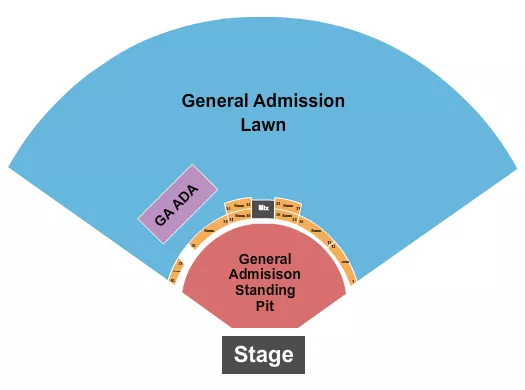 GA PIT GA LAWN Seating Map Seating Chart