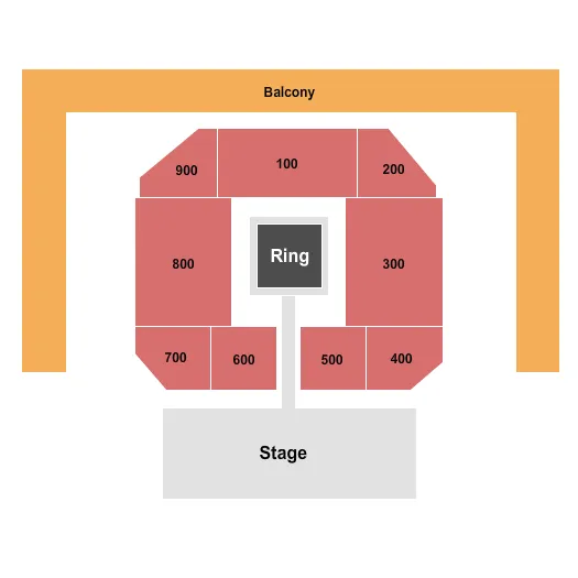 OLD FORESTERS PARISTOWN HALL WRESTLING Seating Map Seating Chart