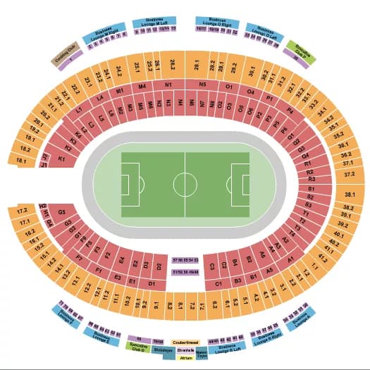 SOCCER Seating Map Seating Chart