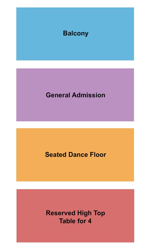 ORIENTAL THEATER DENVER ENDSTAGE Seating Map Seating Chart
