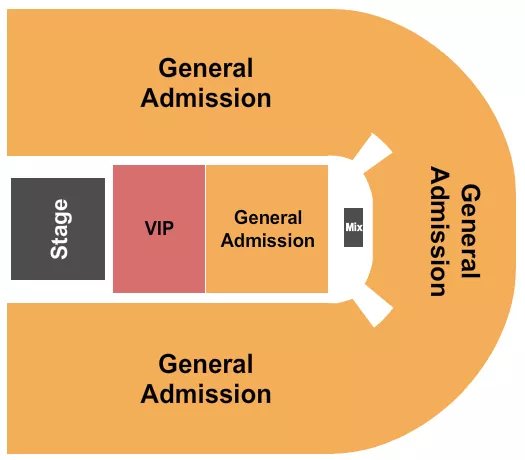 ORLEANS ARENA THE ORLEANS HOTEL ENDSTAGE VIP GA FLOOR Seating Map Seating Chart