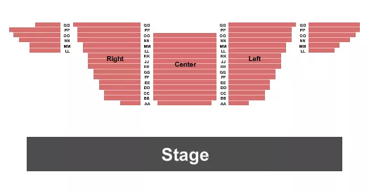 END STAGE Seating Map Seating Chart