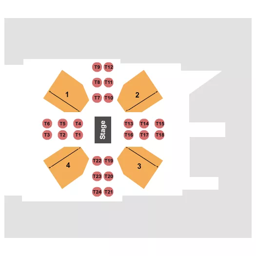 BURLESQUE Seating Map Seating Chart