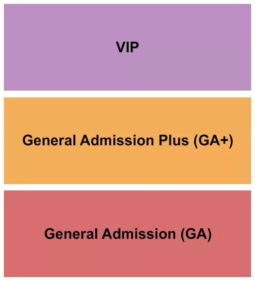 GA GA VIP Seating Map Seating Chart