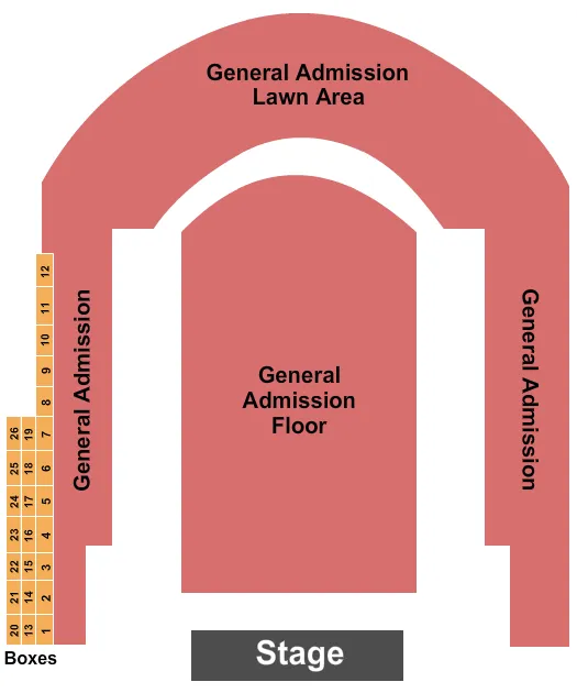 GA BOXES Seating Map Seating Chart