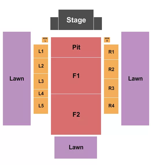 KEITH URBAN Seating Map Seating Chart