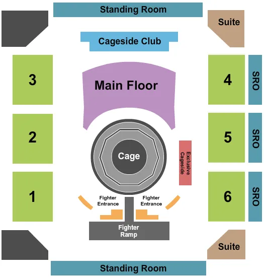 FIGHTING Seating Map Seating Chart