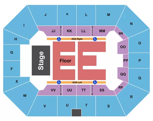 ENDSTAGE 3 Seating Map Seating Chart