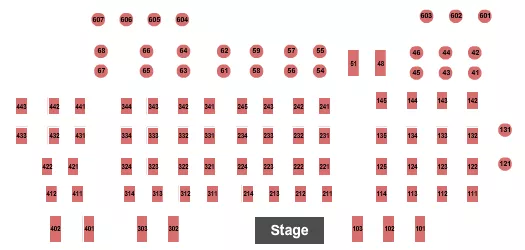 ENDSTAGE TABLES Seating Map Seating Chart