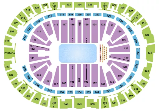 DISNEY ON ICE Seating Map Seating Chart