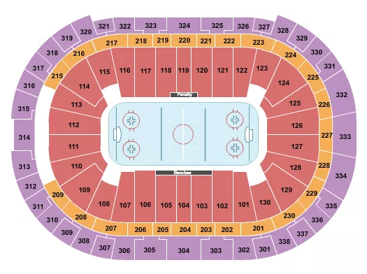 HOCKEY COLLEGE Seating Map Seating Chart
