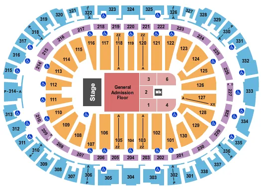 MY CHEMICAL ROMANCE Seating Map Seating Chart