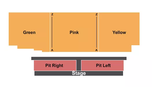 ENDSTAGE L R W OUT GA Seating Map Seating Chart